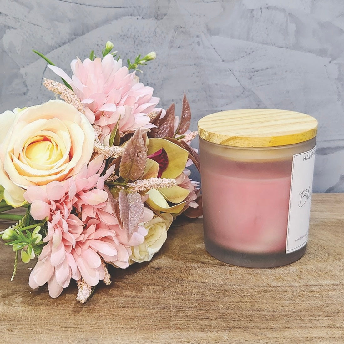Happishades Frosted Glass Jar For Candle Making