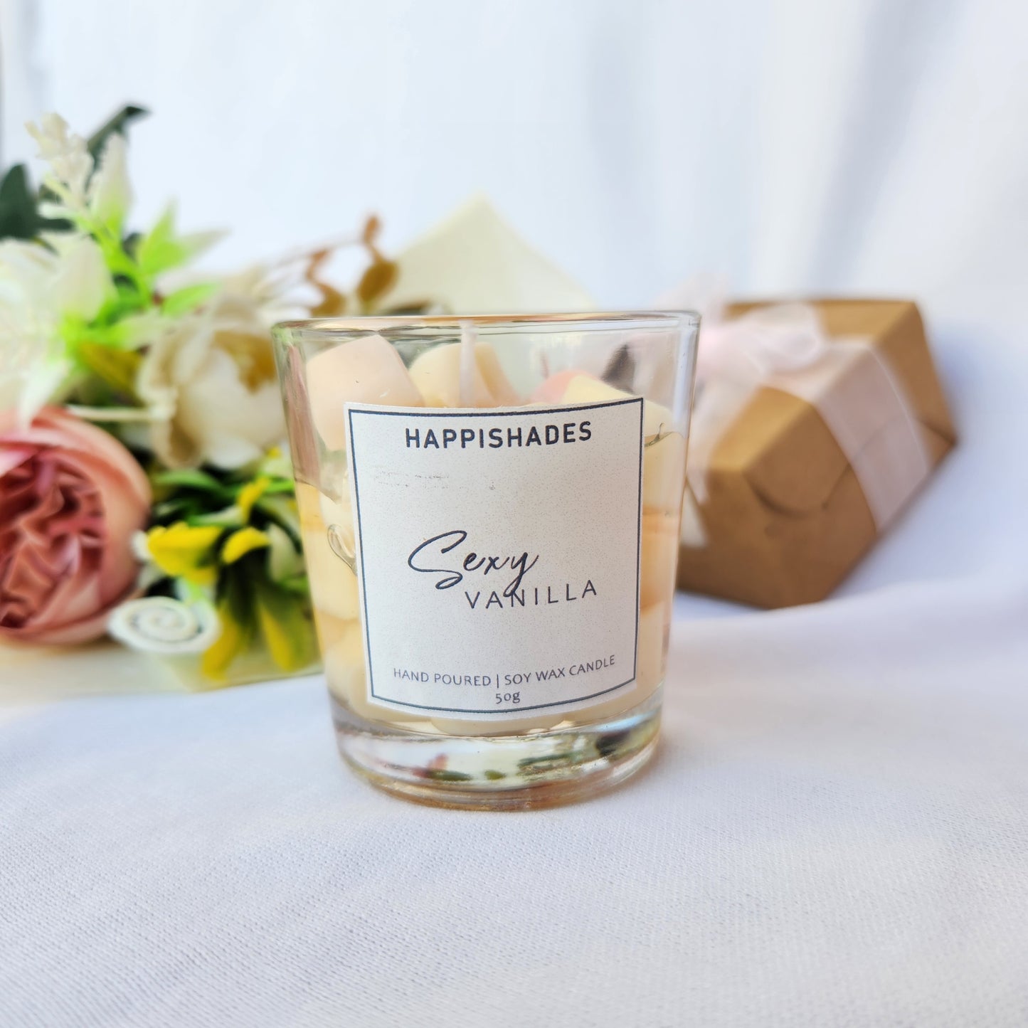 Happishades Full Hearts Votive Scented Candles | 50 Grams Each | Soy & Gel Wax Candle