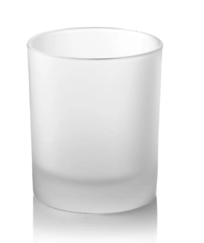 Happishades Frosted Glass Jar For Candle Making