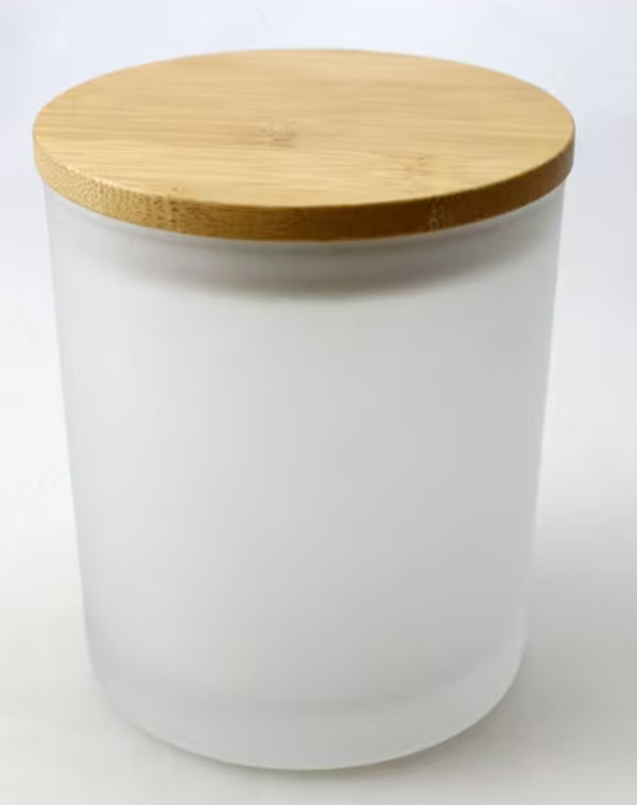 Happishades Frosted Glass Jar For Candle Making