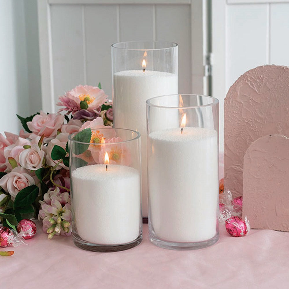 Happishades Scented Pearl Wax Candle Set - 100g, Floating Candle with 10 Cotton Wicks, Reusable Jar | DIY Candle | Beaded, Granulated Sand Wax for Home Decor, Wedding, Festival, Gift
