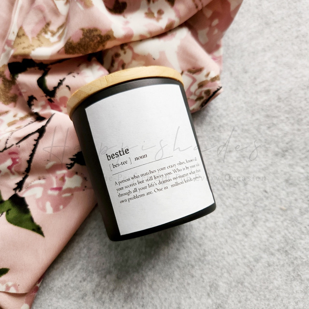 Happishades Scented Sentient Candles for Gifting | Expressive Candle | Pure Soy Wax | 100 Grams | Dual Wicked with Aesthetic Air Tight Wooden Lid