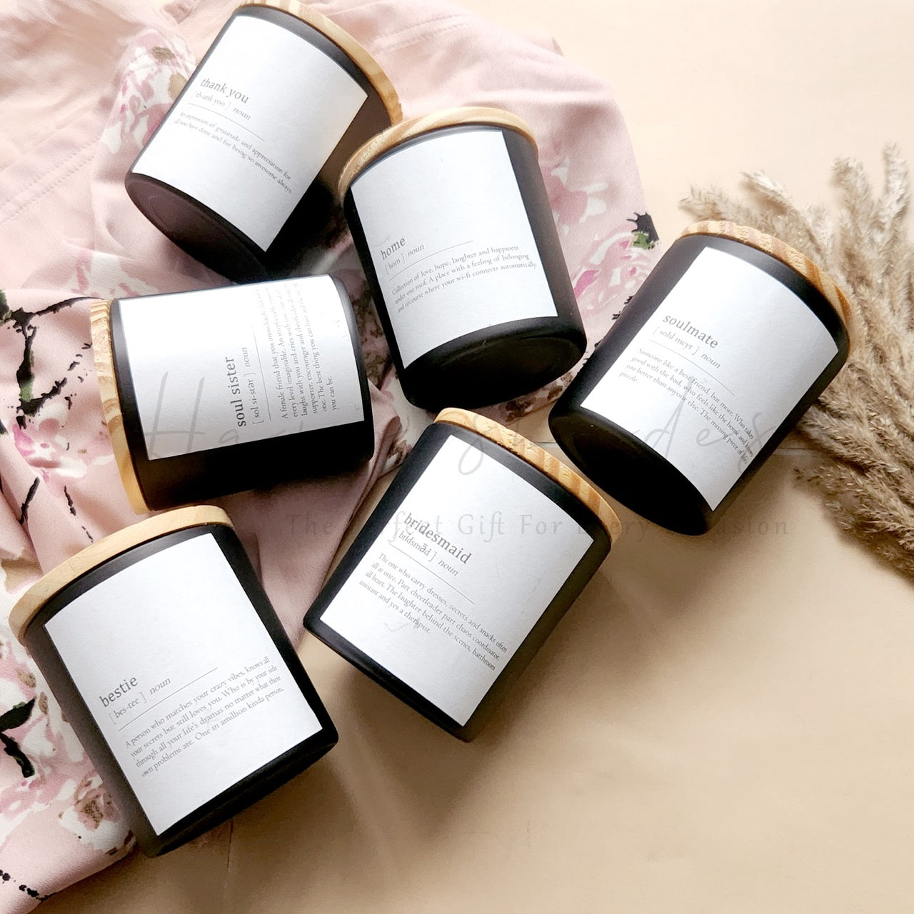 Happishades Scented Sentient Candles for Gifting | Expressive Candle | Pure Soy Wax | 100 Grams | Dual Wicked with Aesthetic Air Tight Wooden Lid