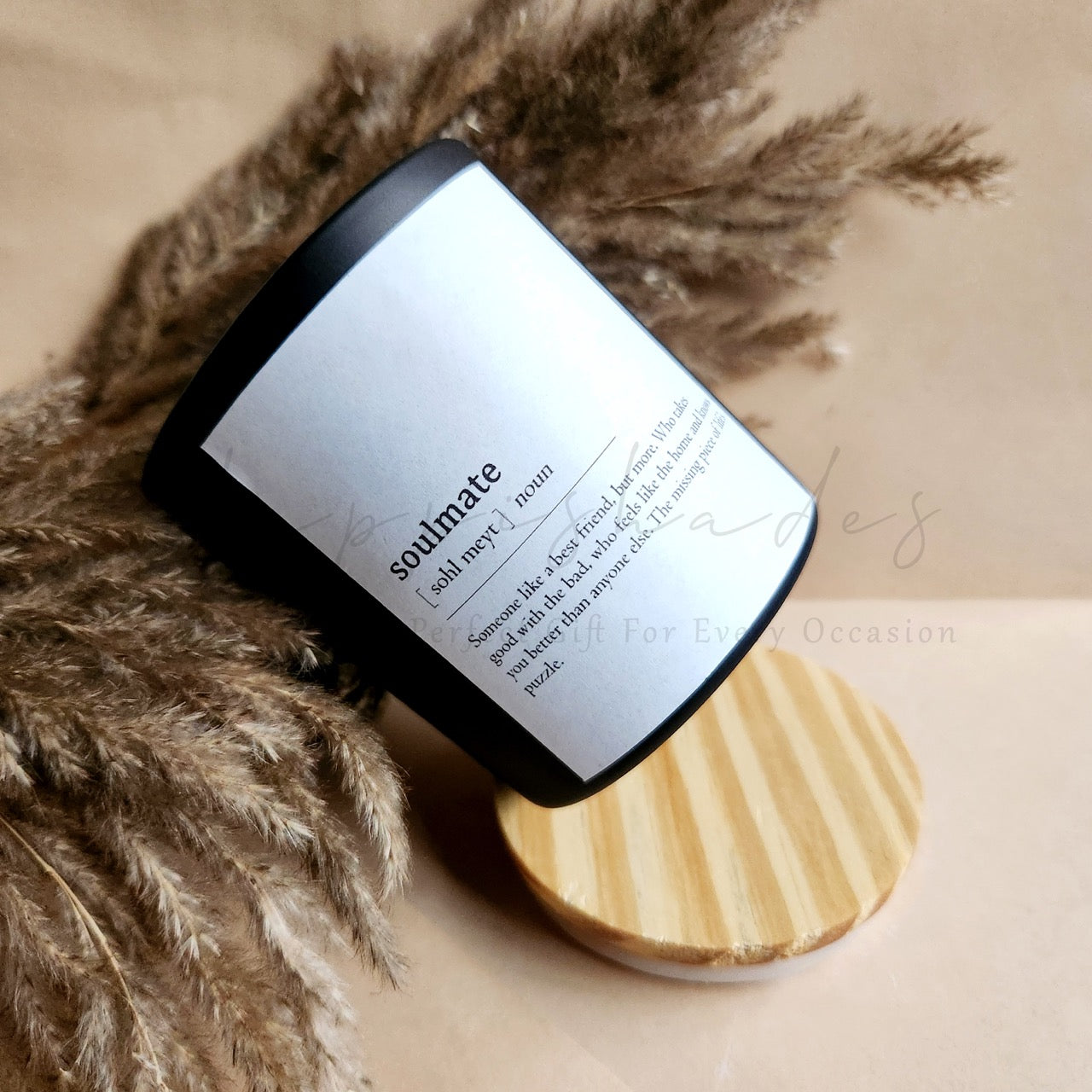 Happishades Scented Sentient Candles for Gifting | Expressive Candle | Pure Soy Wax | 100 Grams | Dual Wicked with Aesthetic Air Tight Wooden Lid