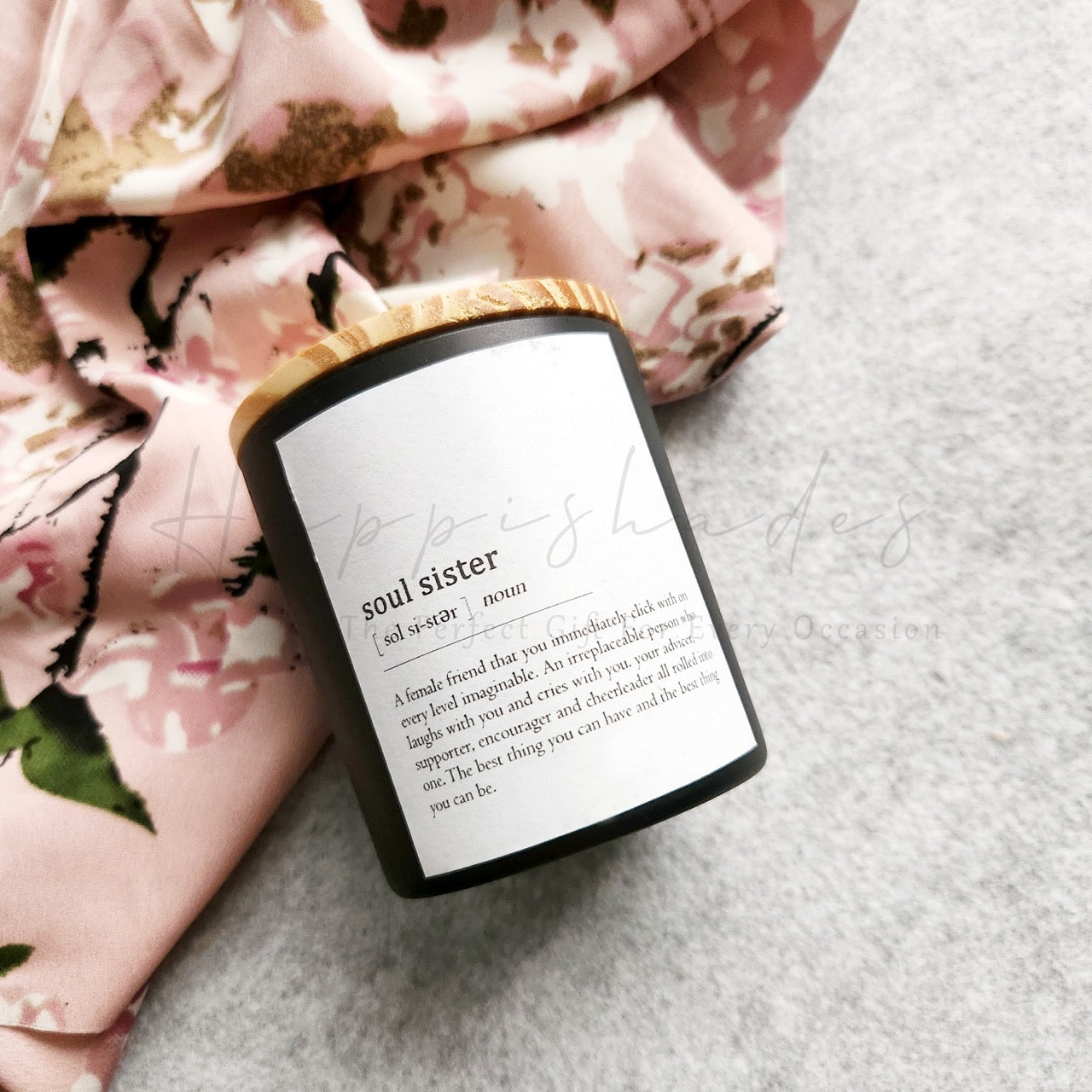 Happishades Scented Sentient Candles for Gifting | Expressive Candle | Pure Soy Wax | 100 Grams | Dual Wicked with Aesthetic Air Tight Wooden Lid