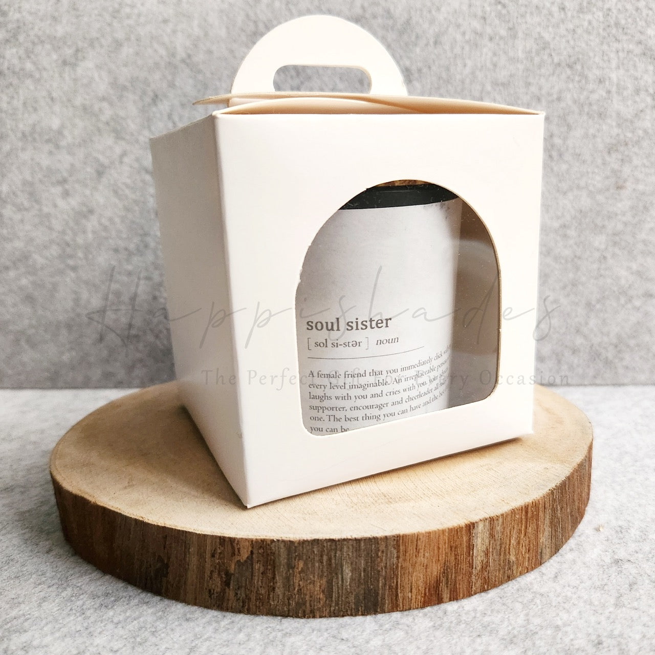 Happishades Scented Sentient Candles for Gifting | Expressive Candle | Pure Soy Wax | 100 Grams | Dual Wicked with Aesthetic Air Tight Wooden Lid