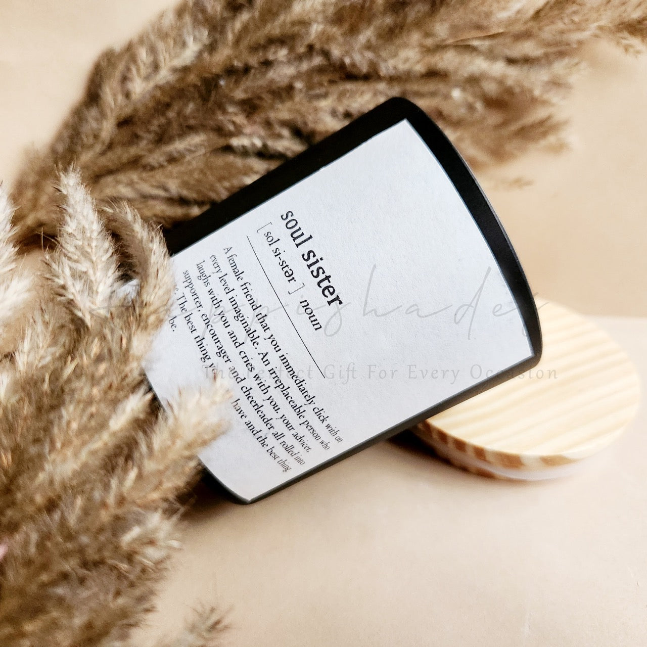 Happishades Scented Sentient Candles for Gifting | Expressive Candle | Pure Soy Wax | 100 Grams | Dual Wicked with Aesthetic Air Tight Wooden Lid