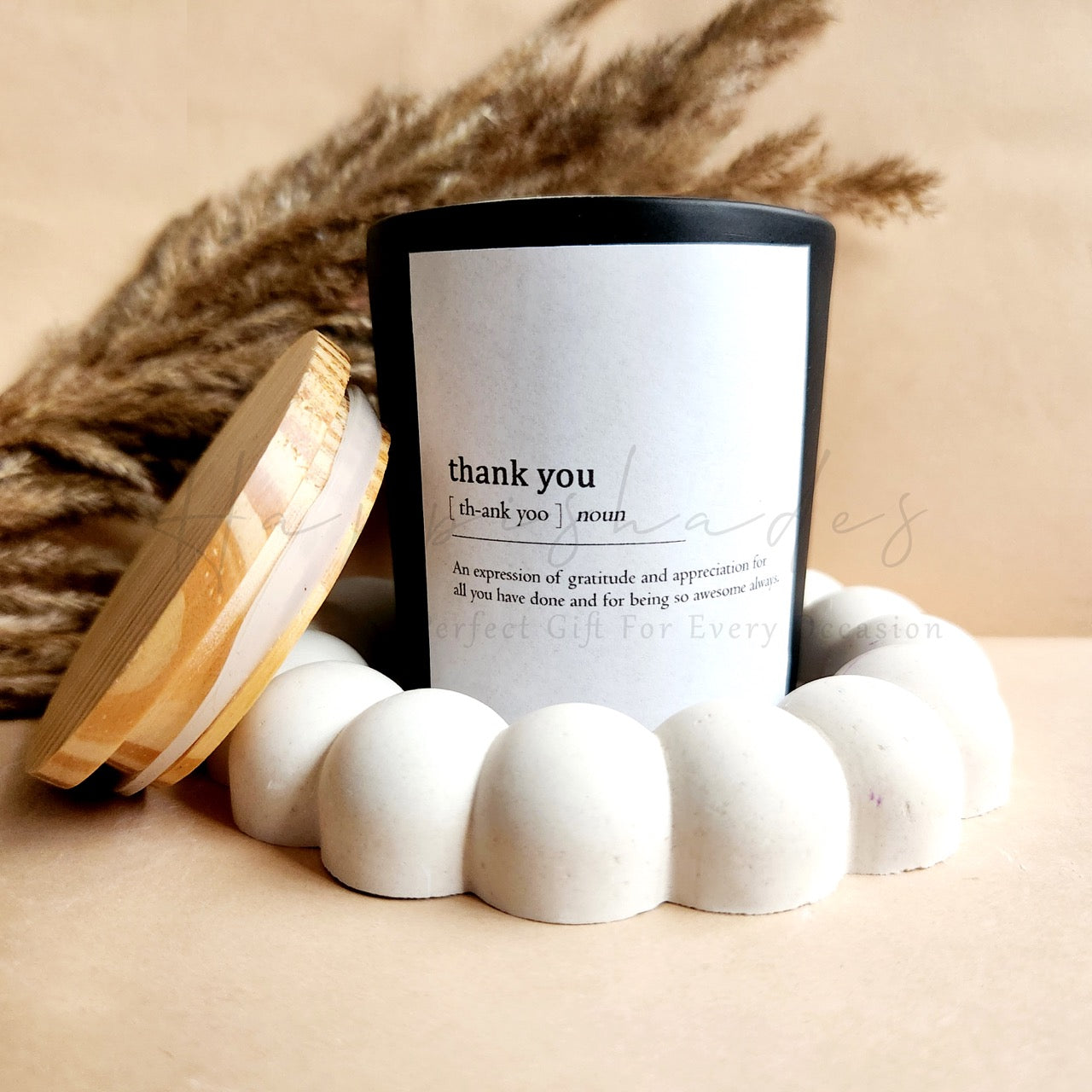 Happishades Scented Sentient Candles for Gifting | Expressive Candle | Pure Soy Wax | 100 Grams | Dual Wicked with Aesthetic Air Tight Wooden Lid