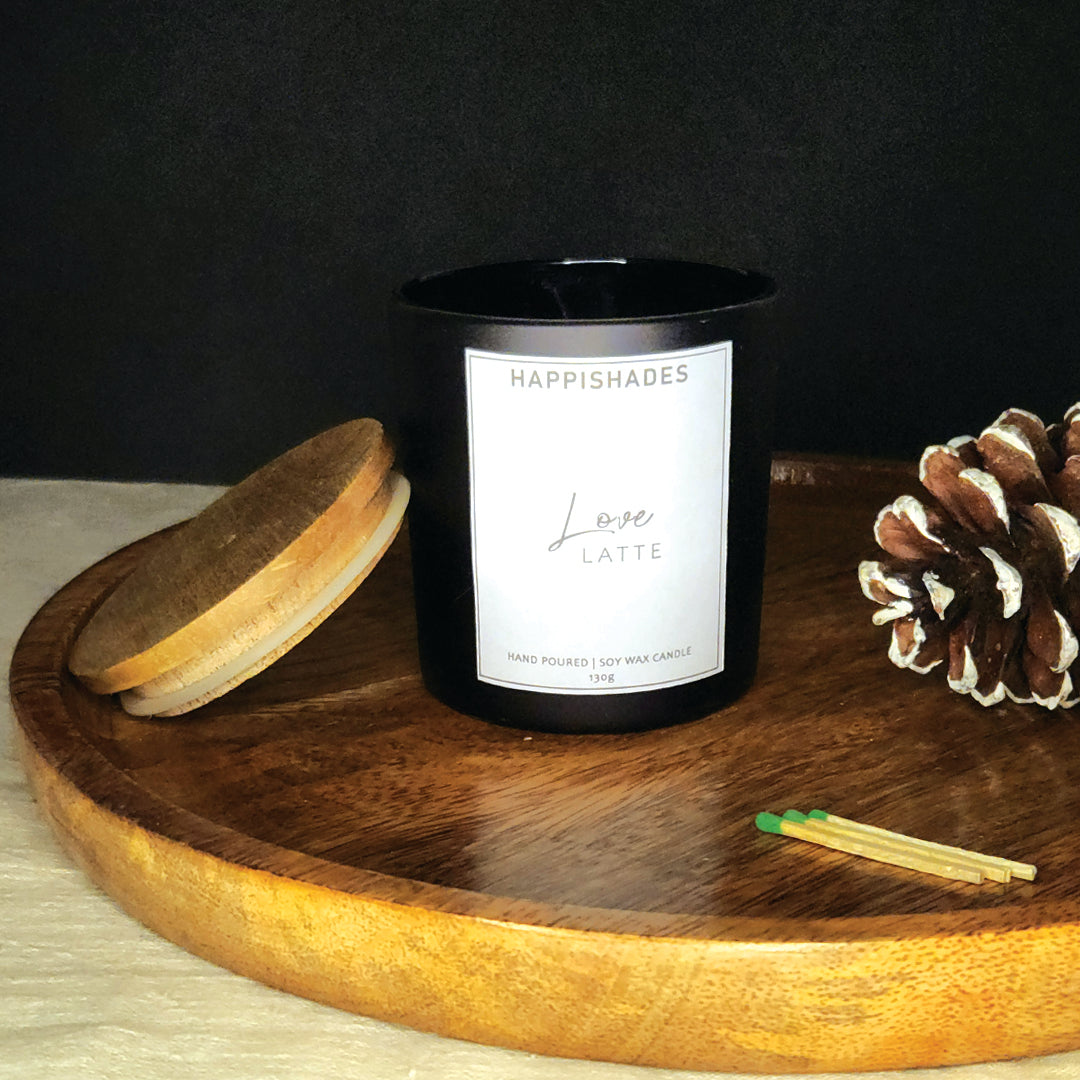 Black Jar Premium Coffee Scented Candle | Luxury Candles | Aromatherapy Candles