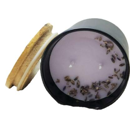 Black Jar Premium Scented Candle - Lavender | Luxury Candles | Aromatherapy Candles