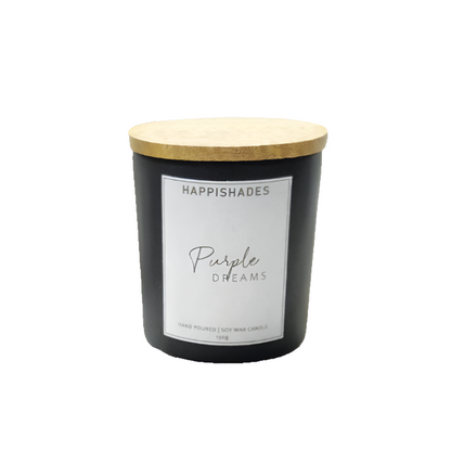 Black Jar Premium Scented Candle - Lavender | Luxury Candles | Aromatherapy Candles