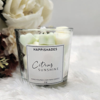 Happishades Full Hearts Votive Scented Candles | 50 Grams Each | Pure Soy Wax Candle