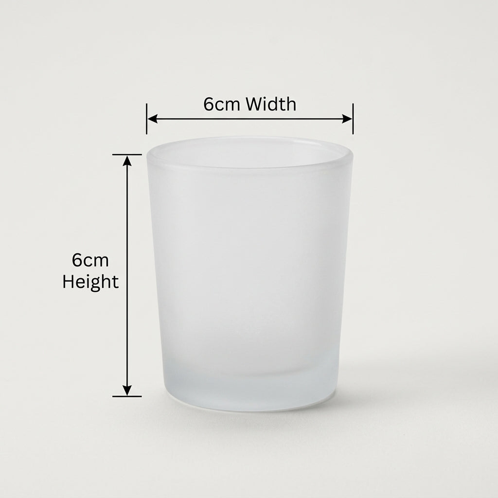 Frosted Shot Glass - 60ml | For Candle Making