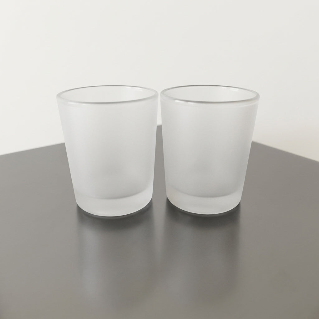 Frosted Shot Glass - 60ml | For Candle Making