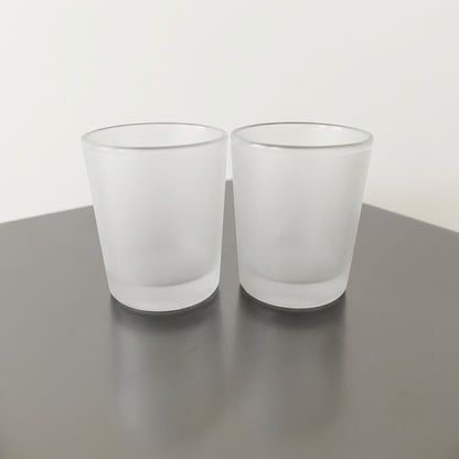 Frosted Shot Glass - 60ml | For Candle Making