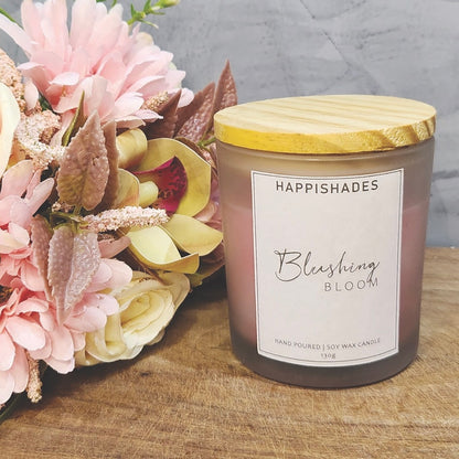 Happishades Scented Candle in Frosted Jar | Soy Wax Candles | Long Burning Upto 50 Hours | Clean Burn | Best Scent Throw | Natural Fragrances