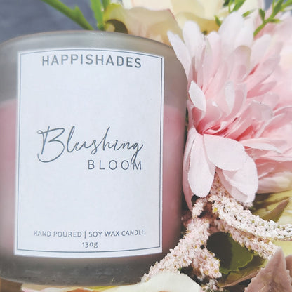 Happishades Scented Candle in Frosted Jar | Soy Wax Candles | Long Burning Upto 50 Hours | Clean Burn | Best Scent Throw | Natural Fragrances