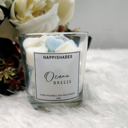 Happishades Full Hearts Votive Scented Candles | 50 Grams Each | Pure Soy Wax Candle