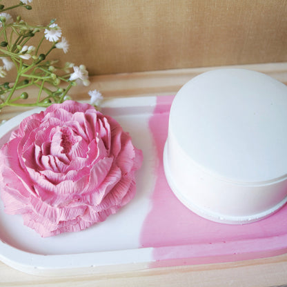 Happishades Trinket Tray set of Tray Peony and Jar