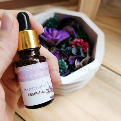 Happishades Decorative Potpourri Gift Set with Bowl, 50g Dried Flowers and 10ml Essential Oil (Potpourri refresher)