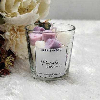 Happishades Full Hearts Votive Scented Candles | 50 Grams Each | Pure Soy Wax Candle