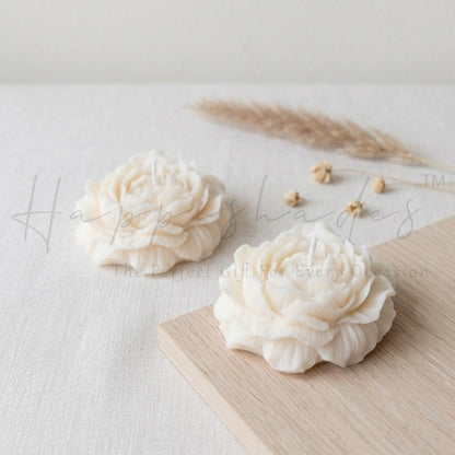 Happishades Peony Scented Candles Set of 2 in Kraft Gift Box