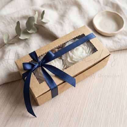 Happishades Peony Scented Candles Set of 2 in Kraft Gift Box