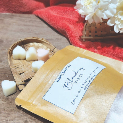 Happishades Premium Scented Wax Melts - 50 Grams | Natural Soy Wax, Vegan, Essential Oil Infused | 100-150 Hrs Scent Time | Safe, Smoke-Free, Easy to Use