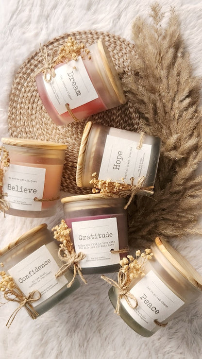 The Affirmation Collection - Scented Soy Wax Candles