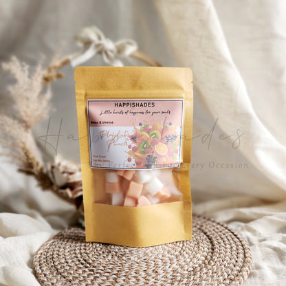 Happishades Premium Scented Wax Melts - 50 Grams | Natural Soy Wax, Vegan, Essential Oil Infused | 100-150 Hrs Scent Time | Safe, Smoke-Free, Easy to Use