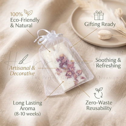 Happishades™ Peony Scented Candle & Rose Sachet Gift Set
