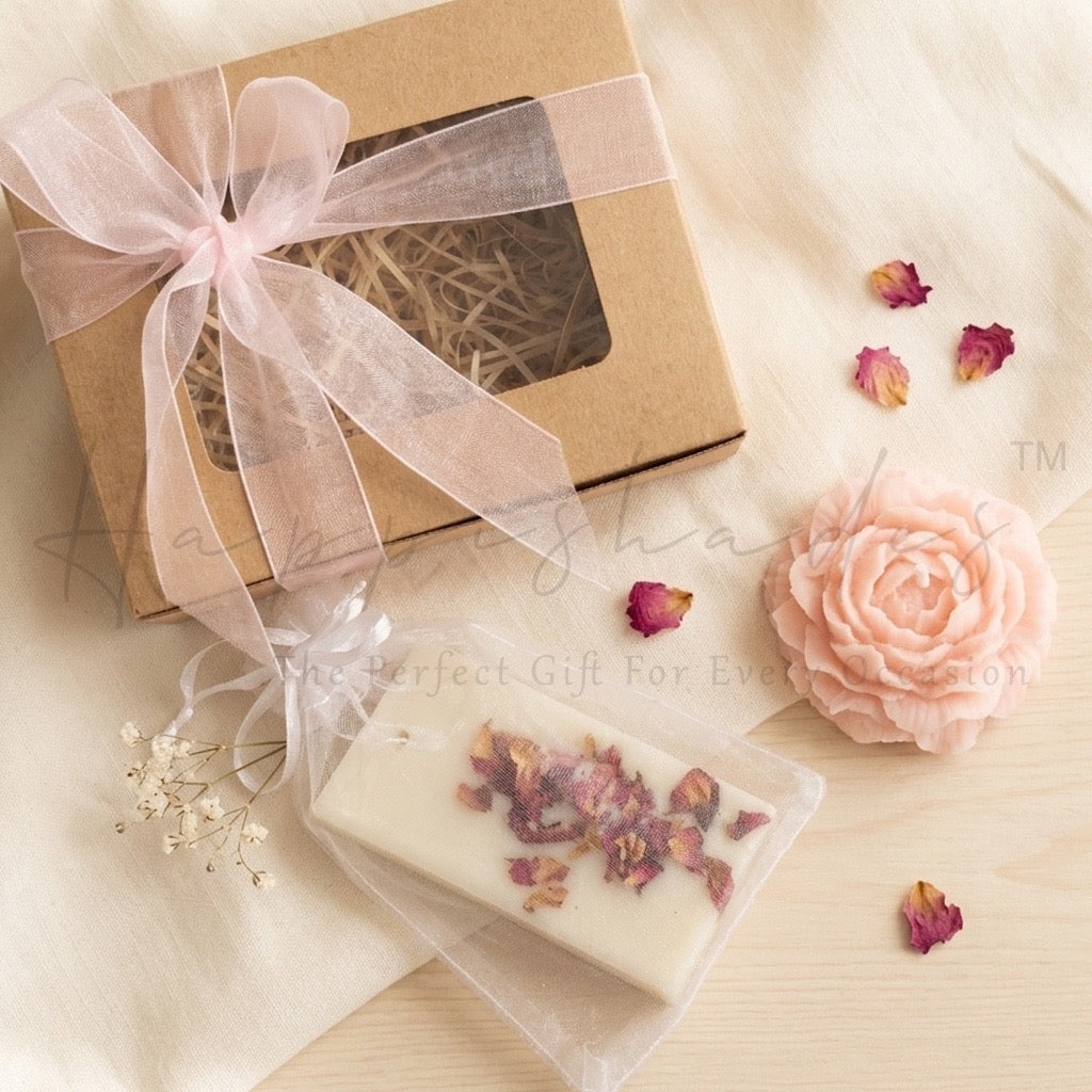 Happishades™ Peony Scented Candle & Rose Sachet Gift Set