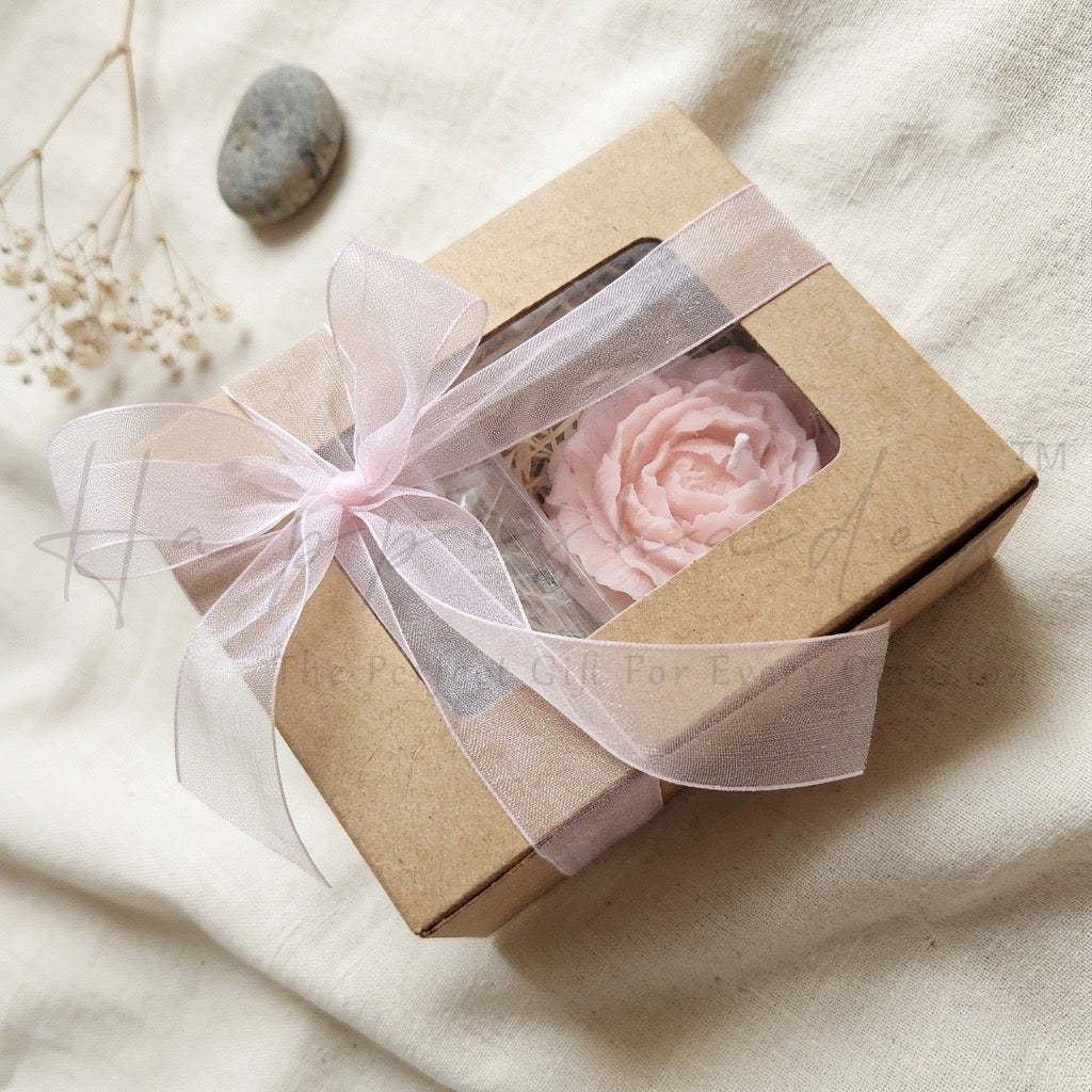 Happishades™ Peony Scented Candle & Rose Sachet Gift Set