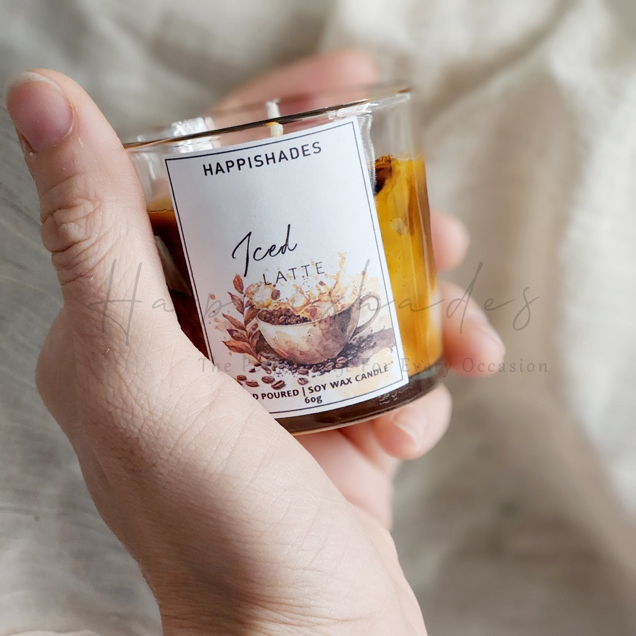 Happishades Iced Cafe Latte Scented Candle