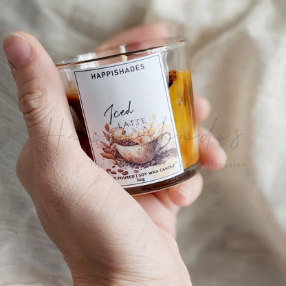 Happishades Iced Cafe Latte Scented Candle