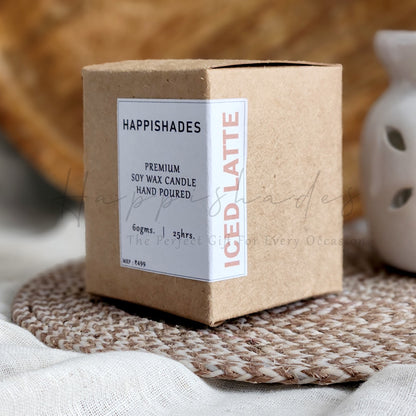 Happishades Iced Cafe Latte Scented Candle