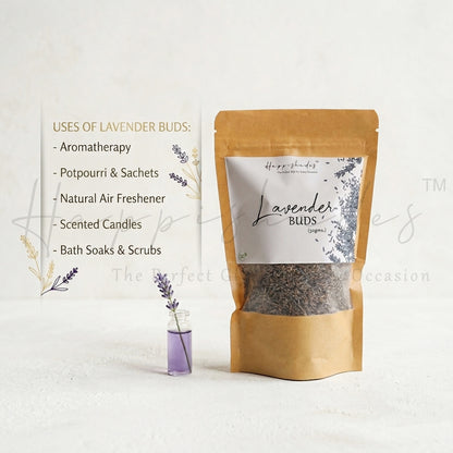 Happishades Dried Lavender Buds | 50gms | 100% Natural