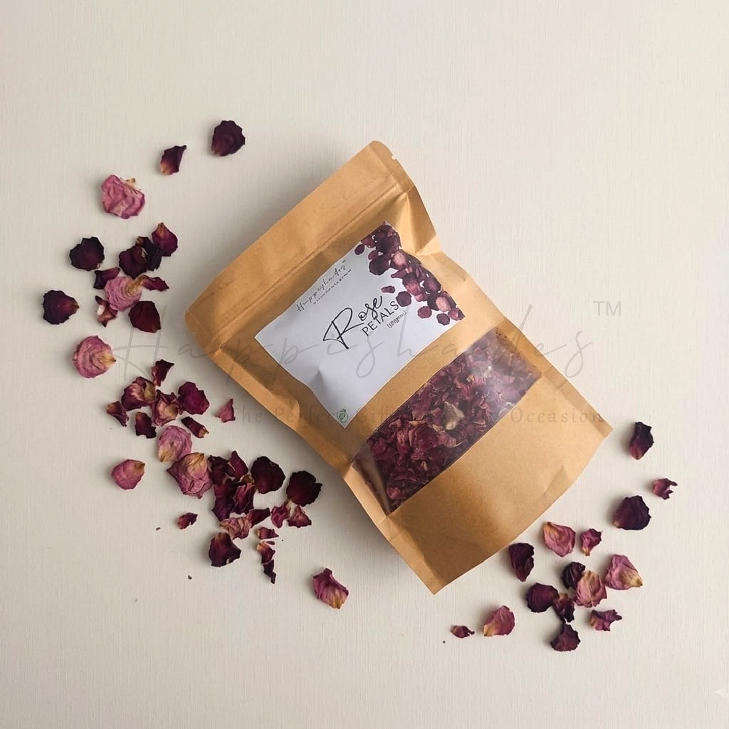 Happishades™ Dried Rose Petals | Gulab Patti | 50gms | 100% Natural