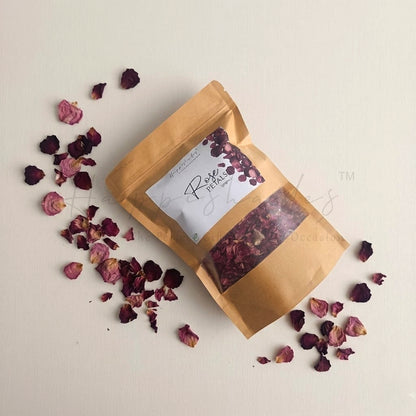 Happishades™ Dried Rose Petals | Gulab Patti | 50gms | 100% Natural