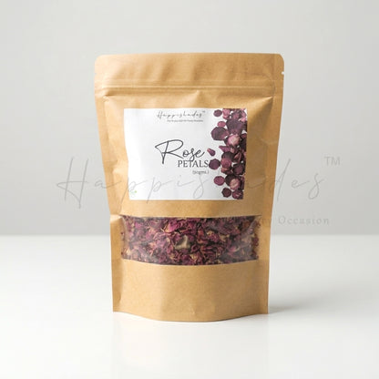 Happishades™ Dried Rose Petals | Gulab Patti | 50gms | 100% Natural